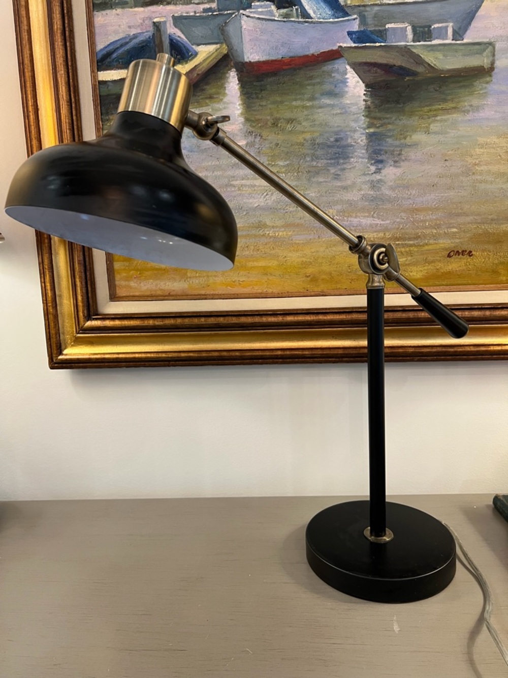 Threshold Crosby Schoolhouse Desk Lamp Black Metal Lampshade Adjustable Arm